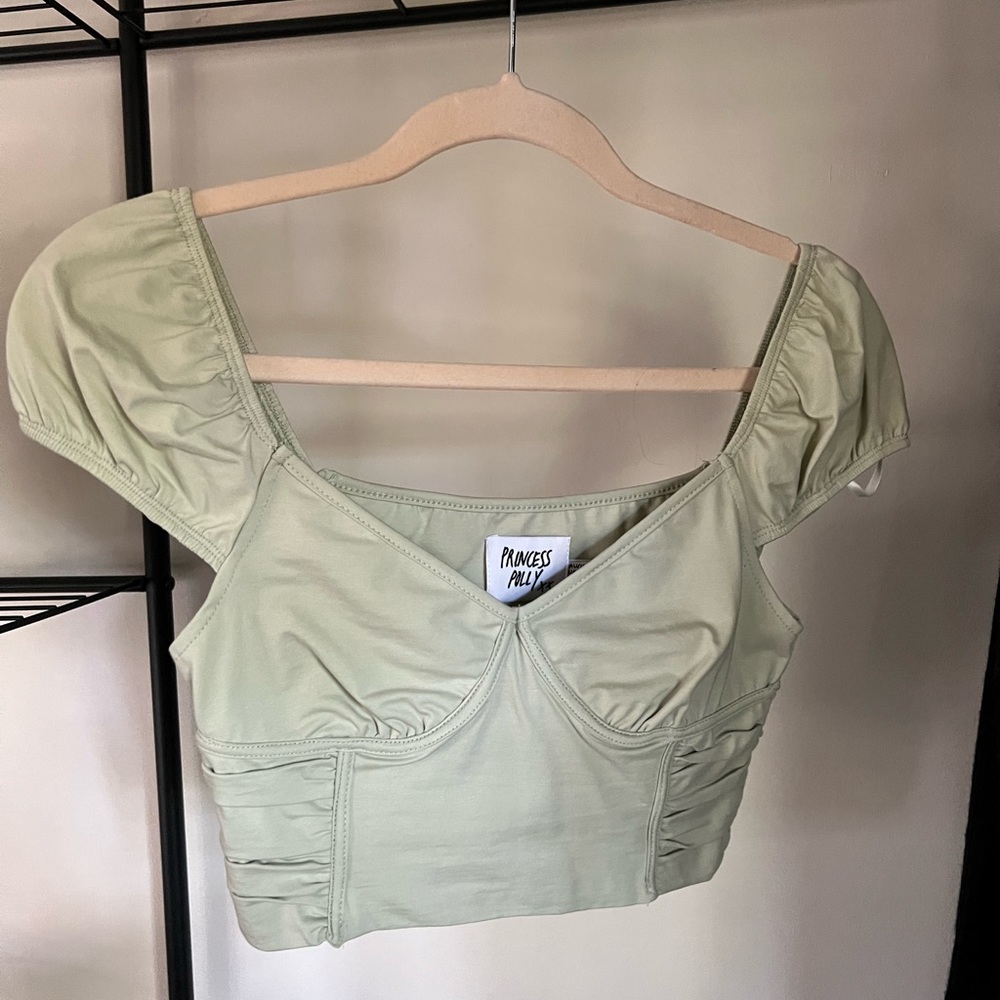 NWT Princess Polly Green Summer Top - 2